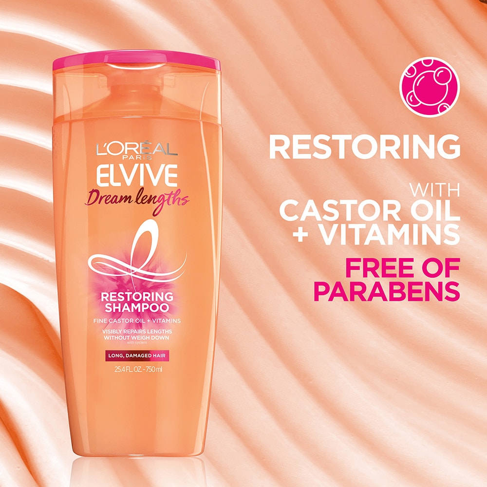 Restoring with castor oil + Vitamins, free of parabens